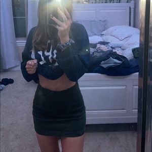 tillys green skirt